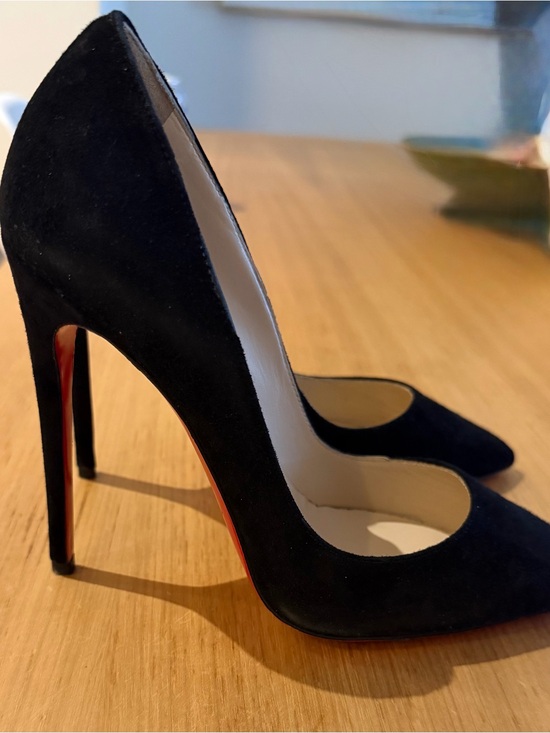 Christian Louboutin Shoes - Christian Louboutin Black Suede So Kate